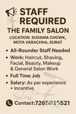 The Family Salon All-Rounder Staff Needed General Salon Work