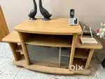 TV, music system and books trolley (Zuari brand)