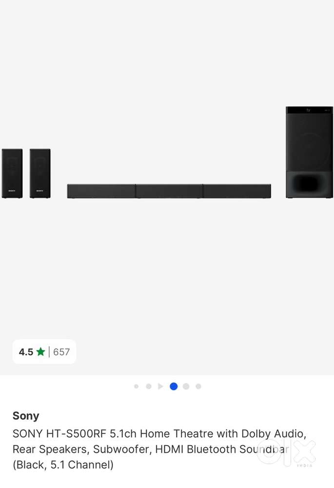 Sony home thiater 5.1     1000W less use