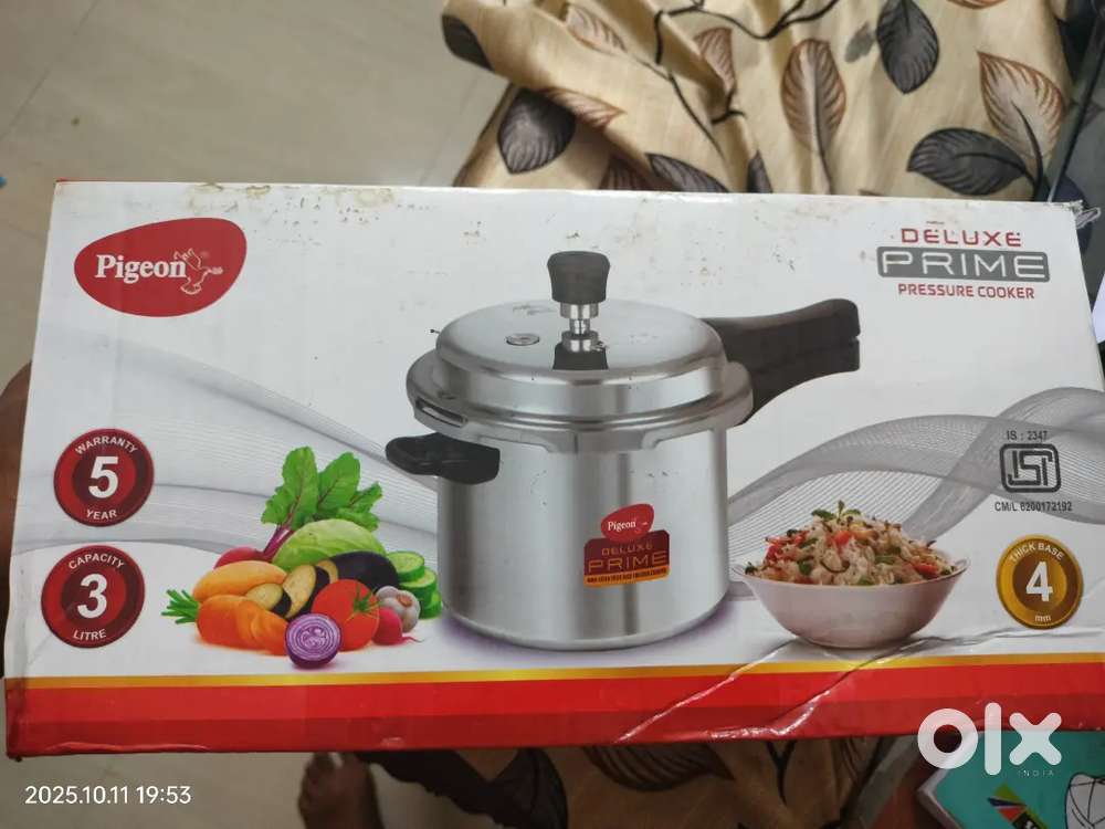 New 3 LItre pigeon  aluminium cooker for sale warranty also available