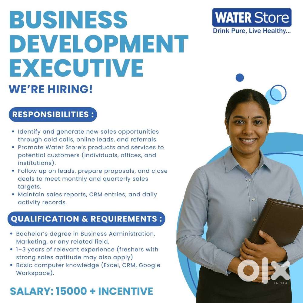 Job Title: Business Development Executive – Water Store