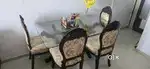 Antique 4-Seater Wooden Dining Table – Timeless Elegance