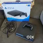 Sony PS4 PlayStation 4 Slim 1TB Console - Black - Wireless Controller