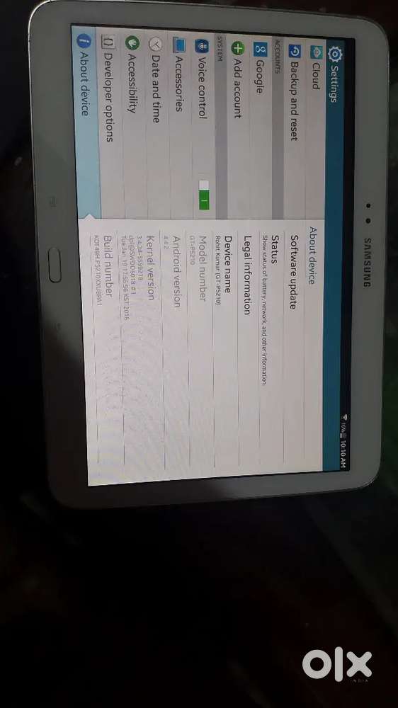 Samsung tablet new condition bss uska software update krana pdega