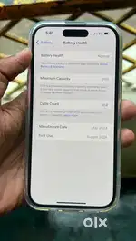 iPhone 15 91% BH warranty 1 month like new set all original
