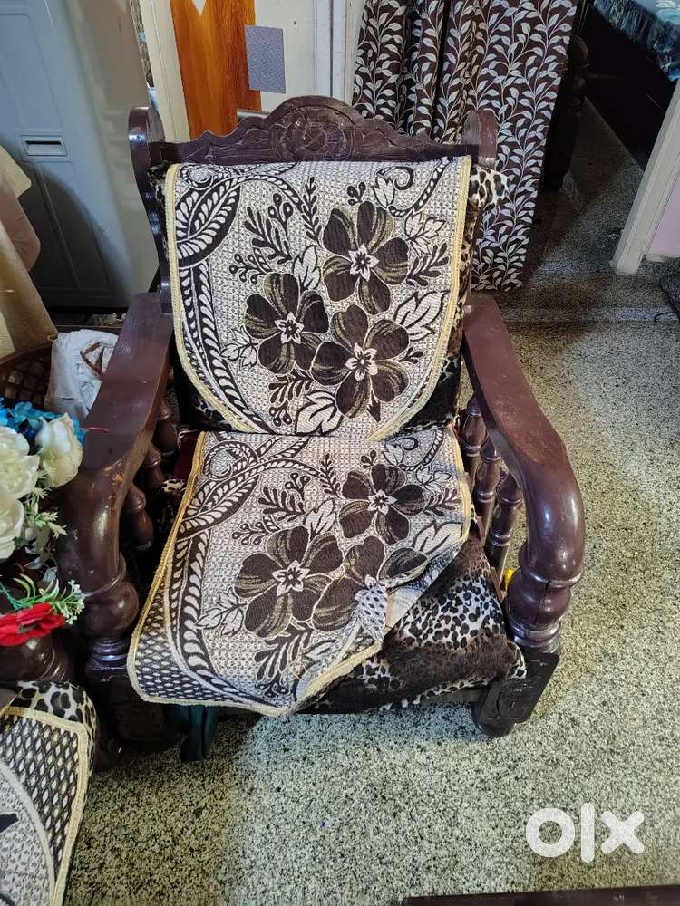 Teakwood sofa but painted brown