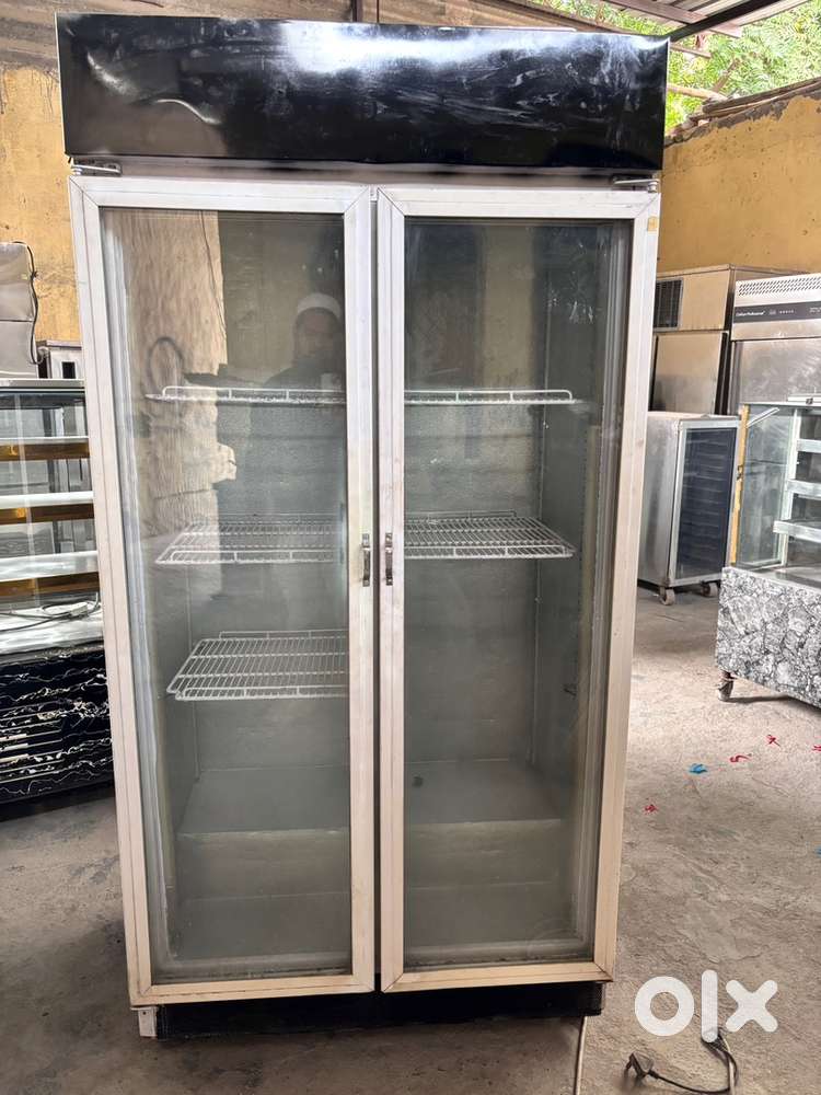 Commercial double door fridge