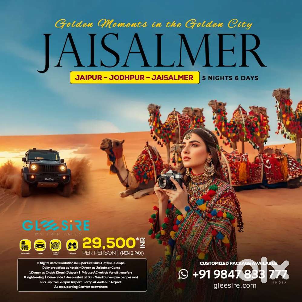 Kashmir, manali, rajasthan, hyderabad trips @ low rate