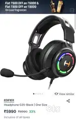 Headphone Edifier G35 Black (headrest broken)