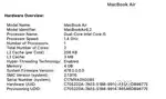 Apple MacBook Air6