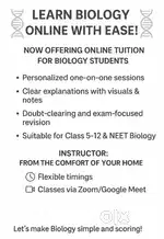 Online biology tutor