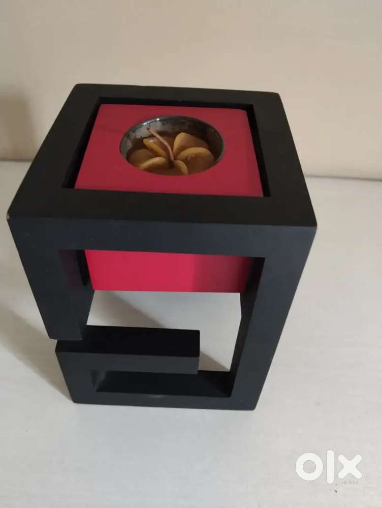 Wooden Tea Light Candle Holder Stand