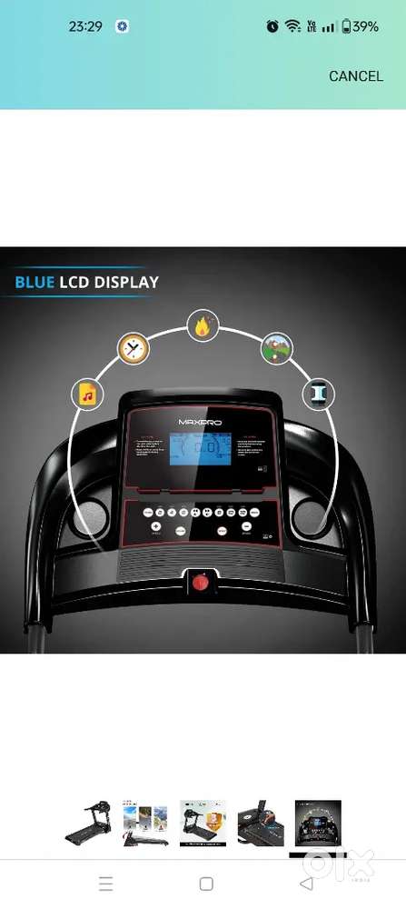 Maxpro treadmill (PTA460).