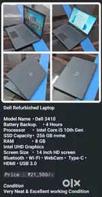 *Dell Refurbished Laptop*

Model Name	•	Dell 3410