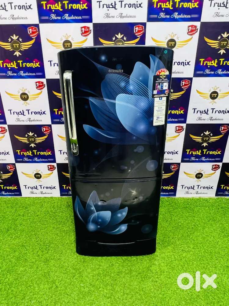 Long handle blue flower 190ltr samsung single door fridge