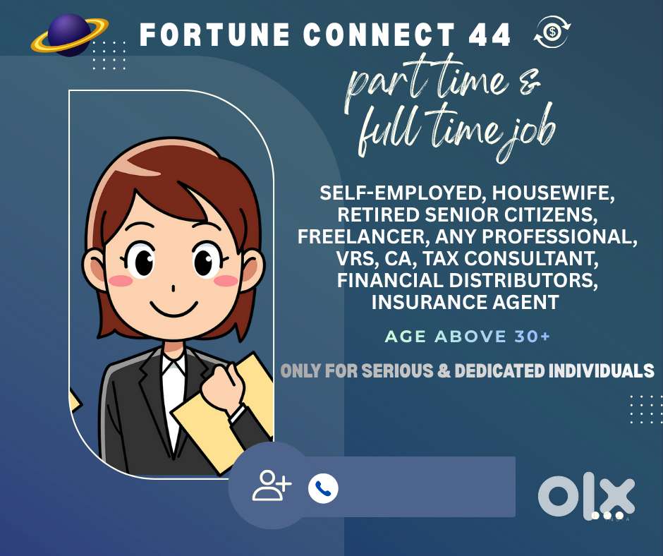 PART-TIME / FULL-TIME JOB – Job for Experienced People – 25+