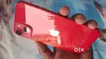 Red iphone 14 with bill ,box, charger