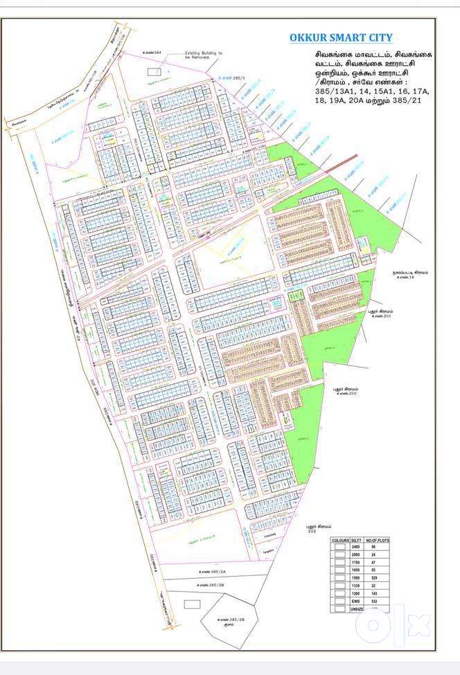 Plot in 23 ft road in north facing