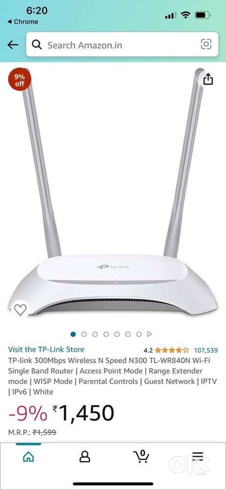 TP link tl-wr840n Router two year warranty left