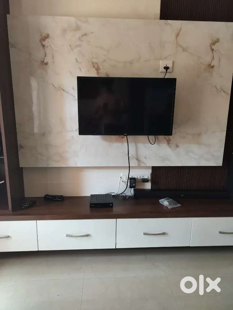 LG 33 inch smart TV with magic remote, wall mount and table stand