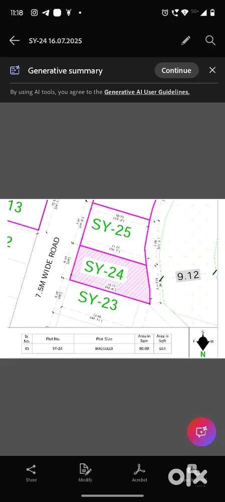 Plot for sale in hoshangabad road , in a gated devloped colony