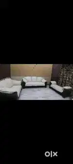 7 seater Sofa and dinning 4 seater cream colour