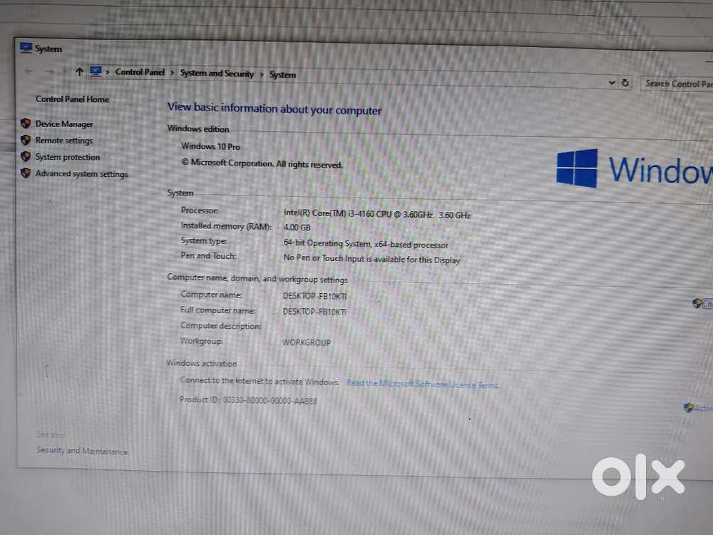 Only cpu 500gb hard disk