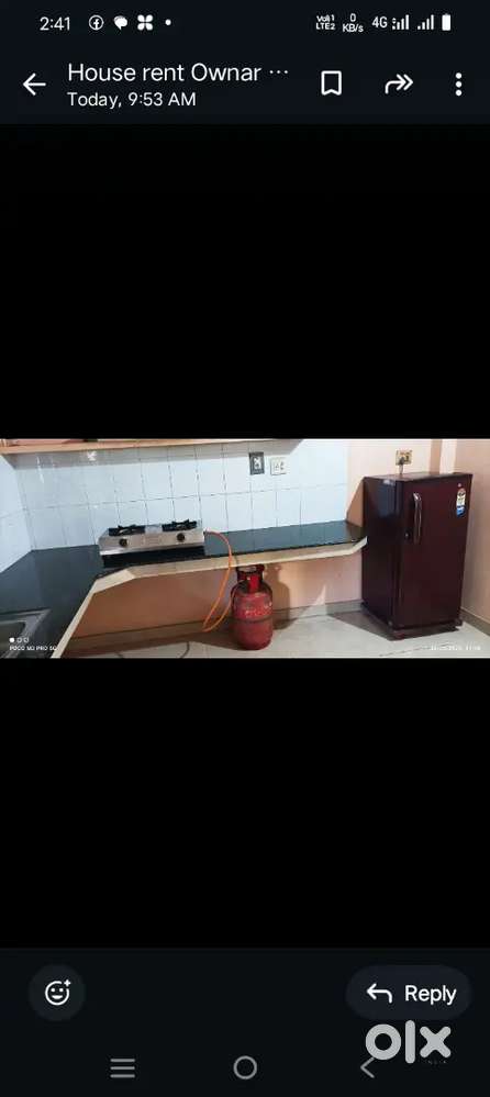 Aluva paravoor kavala. fully furnished 2bhk house 1st floor for rent.