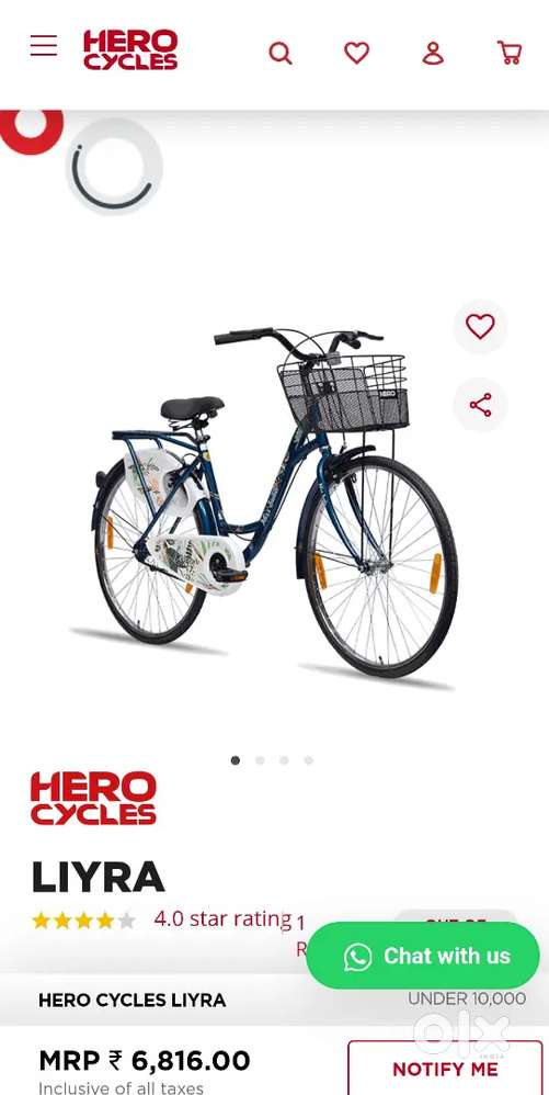 HERO LIYRA 26T LADIES CYCLE