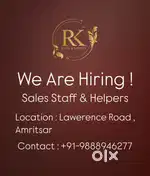 Salesman & Helpers for Bridal Wear Showroom