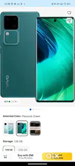 Vivo v30 5g  1 year mobile 8:128