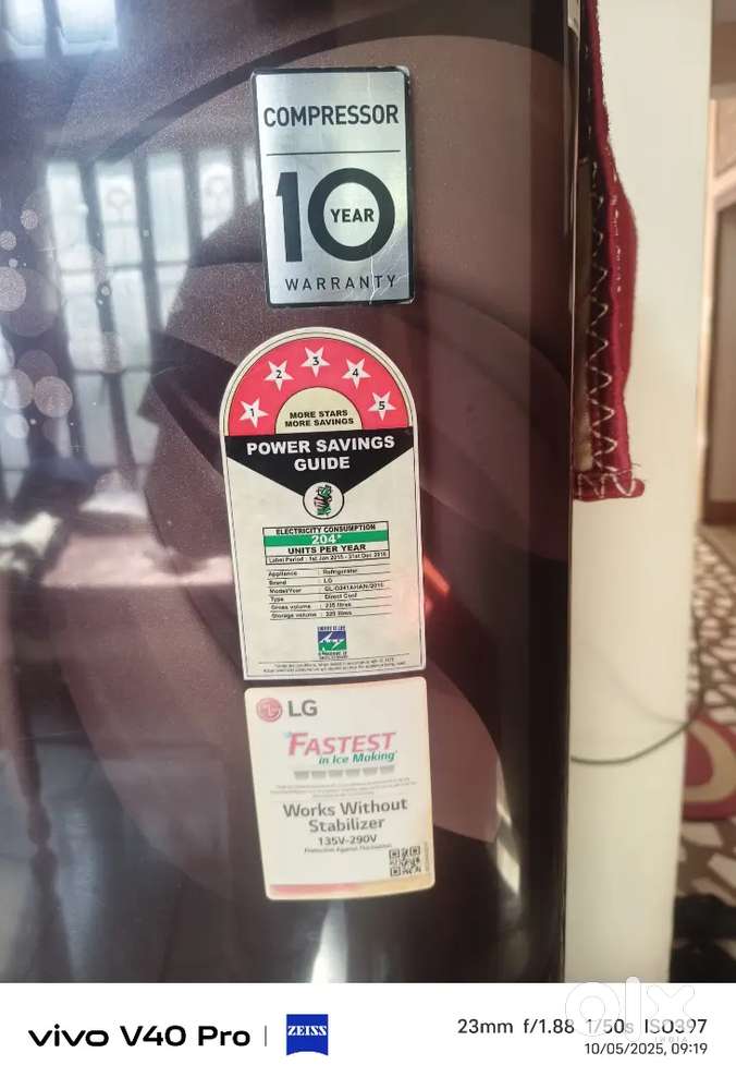 LG FRIDGE 135 litres A1 condition