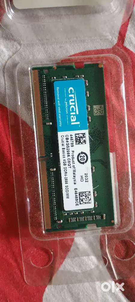 Crucial Laptop 4 GB DDR4 2666 MHz RAM
