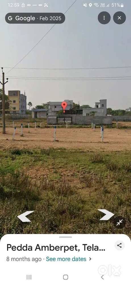 South face 200 SqYards open plot for sale at Pedda Amberpet Highway
