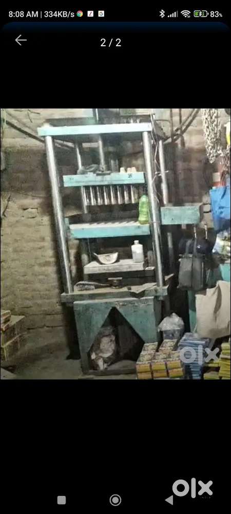 “70 Ton Heavy Duty Hydraulic Machine – 100 cavity Sambrani Cup Making