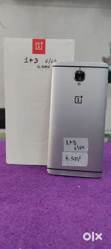 OnePlus 3 6/64 GB in good condition with box charger