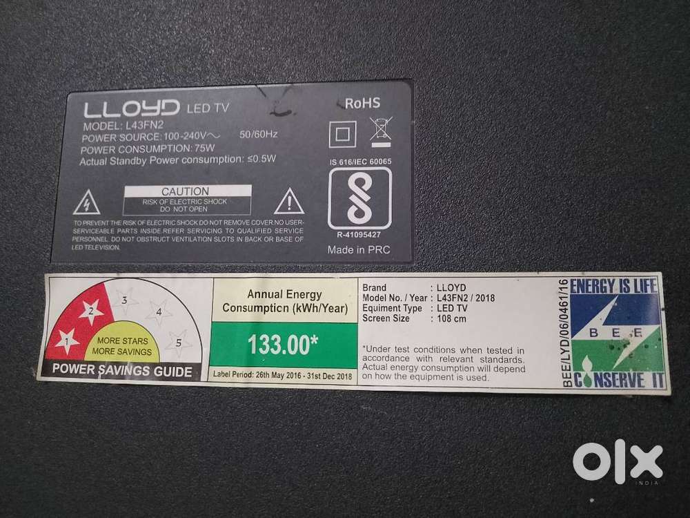 Lloyd 43 inch tv model:-L43FN2 / 2018