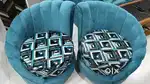 Lining chairs with center table