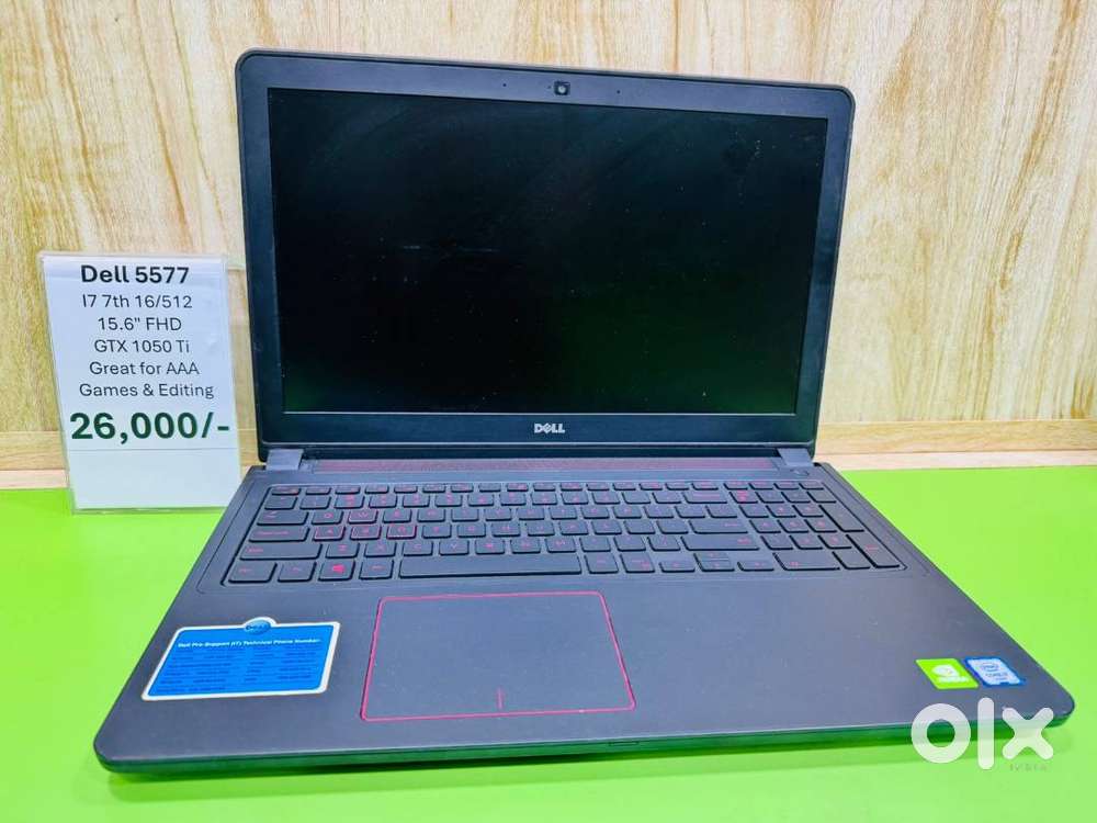 Dell Inspiron 5577 Gaming Laptop  i7 7th Gen  16GB RAM  GTX 1050 Ti