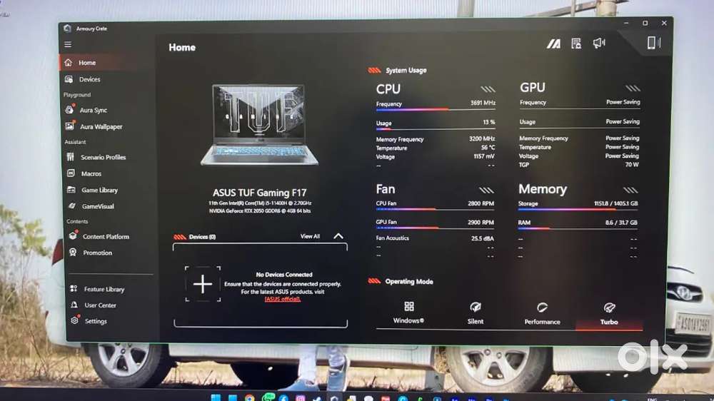 Asus TUF F17 RGB gaming laptop