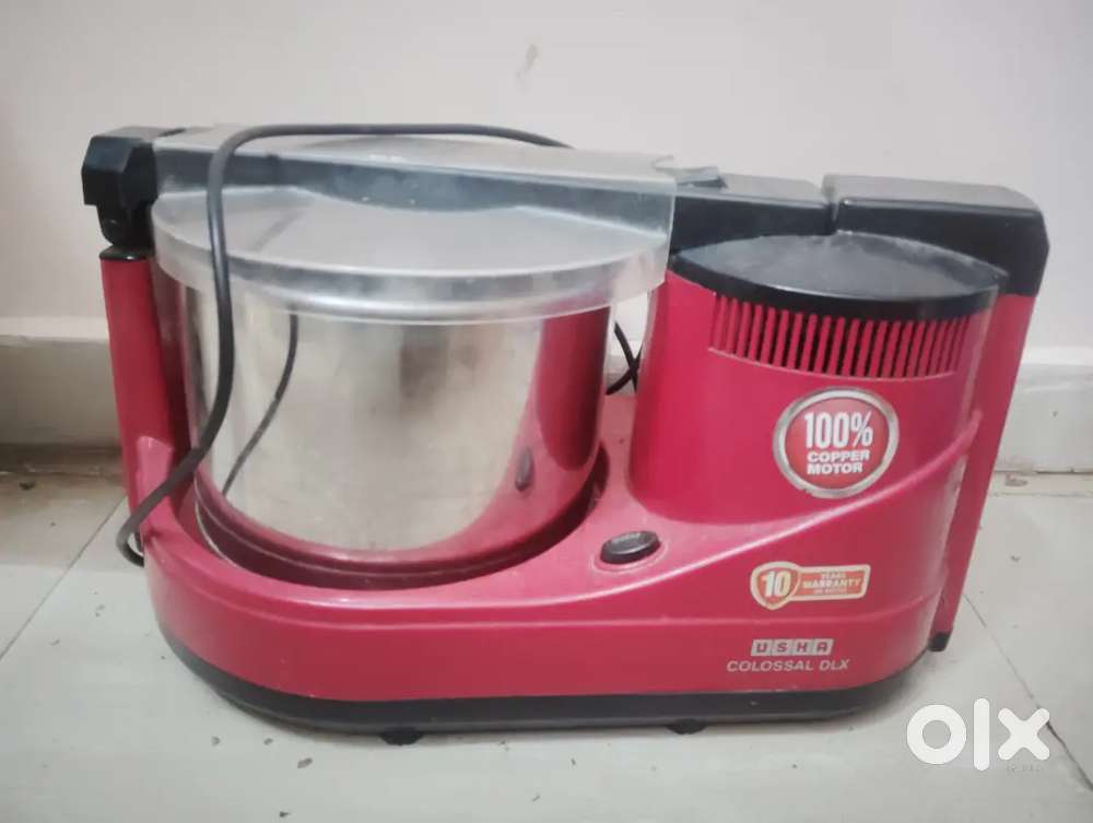 Usha wet griander 2 ltr 100% copper motor 10 years motor warranty