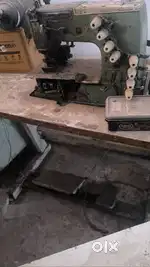 flatlock kansai cutting machine feeding off