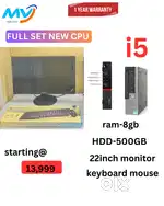 Desktop Laptop CPU Full Set i3-i5-i7 Available @ Low Price