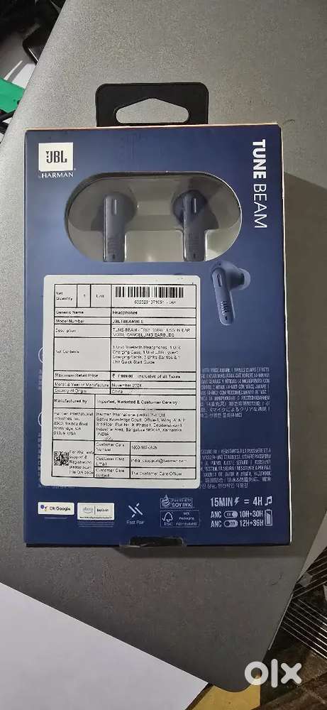 Brand New JBL Tune Beam Earbuds (Unopened Box)