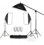 HIFFIN SL50 3 Point Led photo & Video photography softbox lighting kit