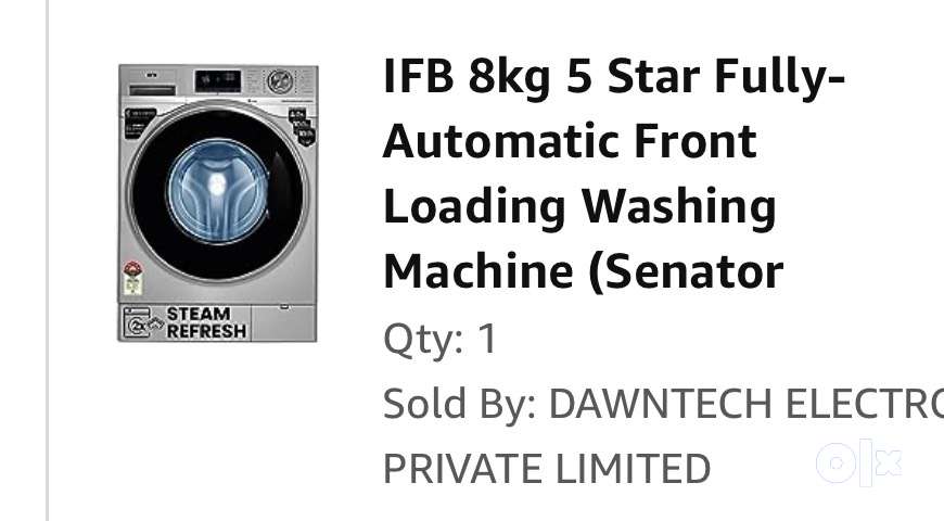 IFB front load 8 kg washing machine NEW