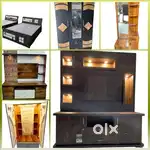 TV unit, dressing, bed, cupboard, mandir,