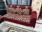 Corner sofa set with table