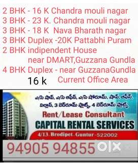 2 BHK, 3BHK flats Chandra mouli nagar & new Flat at Syamala nagar