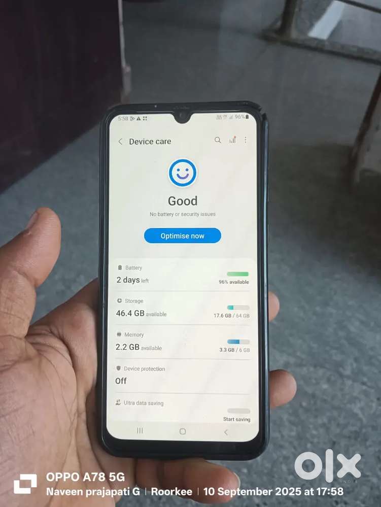 Samsung f 41 6 64 me. Original display Original phone h bilkul bill d